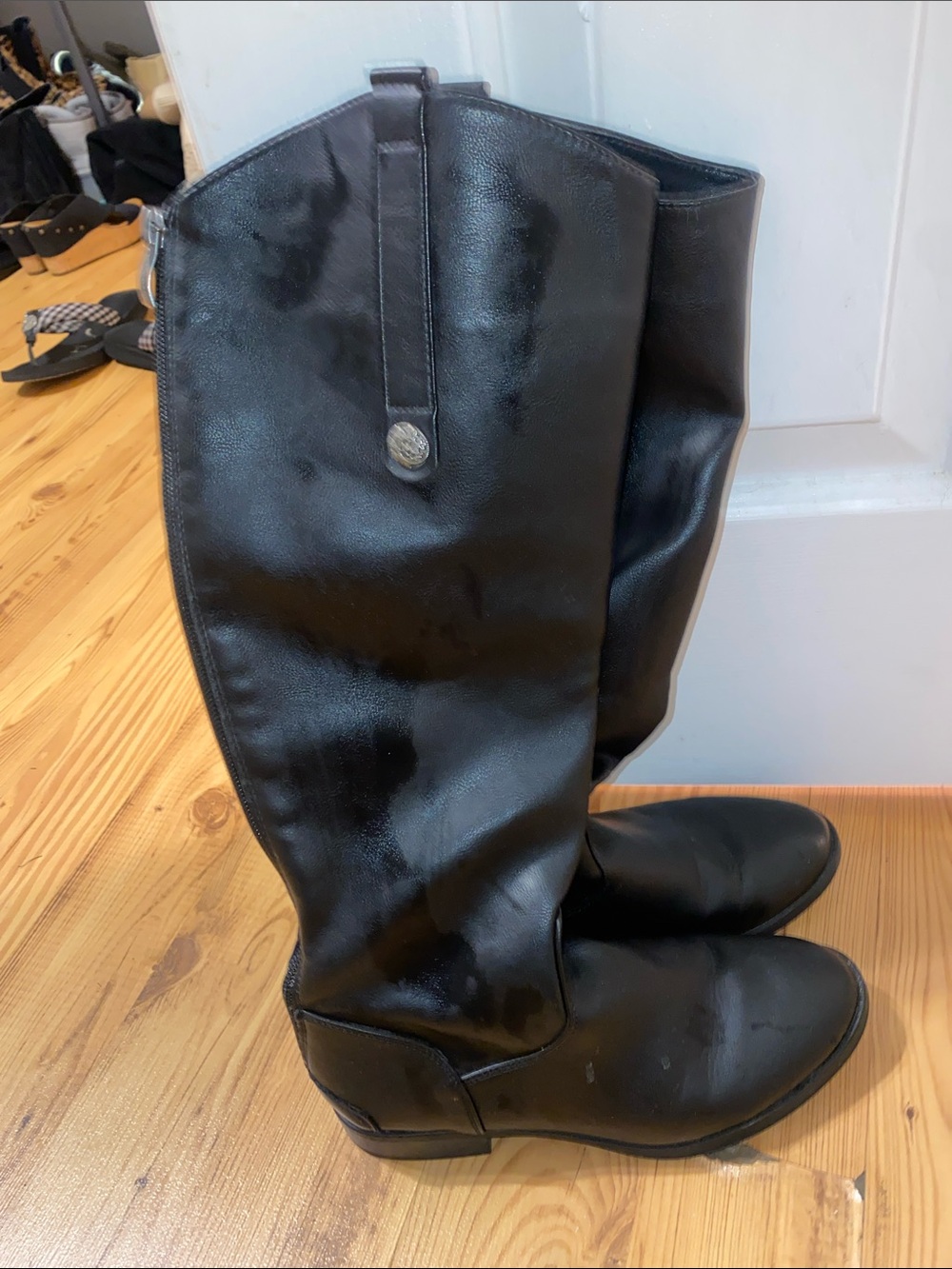 Xappeal Black Tall Pull-On Riding Boots